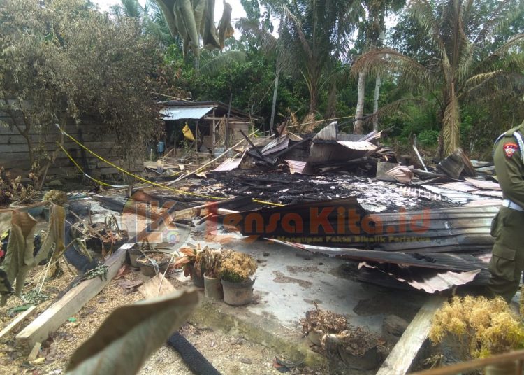Ketgam : kondisi rumah warga usai dilahap si jago merah kebakaran