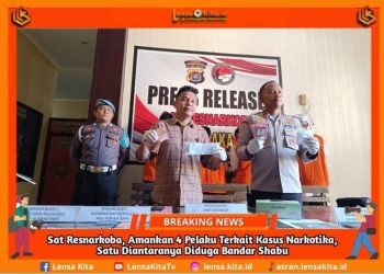 Sat Resnarkoba Polres Kolut, Amankan 4 Pelaku Terkait Kasus Narkotika, Satu Diantaranya Diduga Bandar Shabu