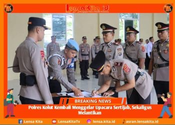Polres Kolut Kembali Menggelar Upacara Sertijab, Sekaligus Melantikan