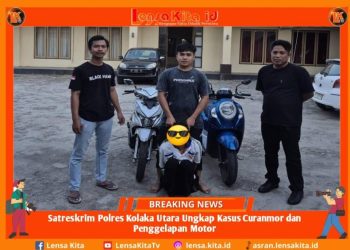 ‎Satreskrim Polres Kolaka Utara Ungkap Kasus Curanmor dan Penggelapan Motor